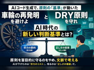 AIコード生成時代に「車輪の再発明」と「DRY原則」を考え直す