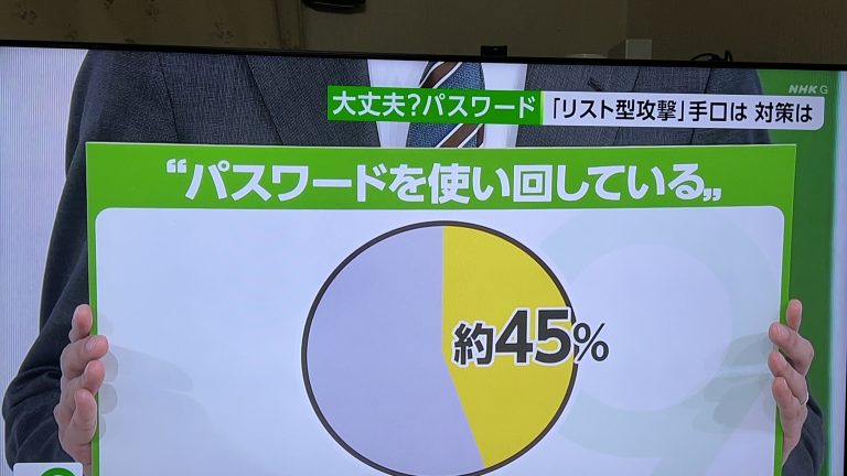 NHKのNEWS WATCH9で報道されたパスワード使い回し問題に見るWeb制作の鉄則とは