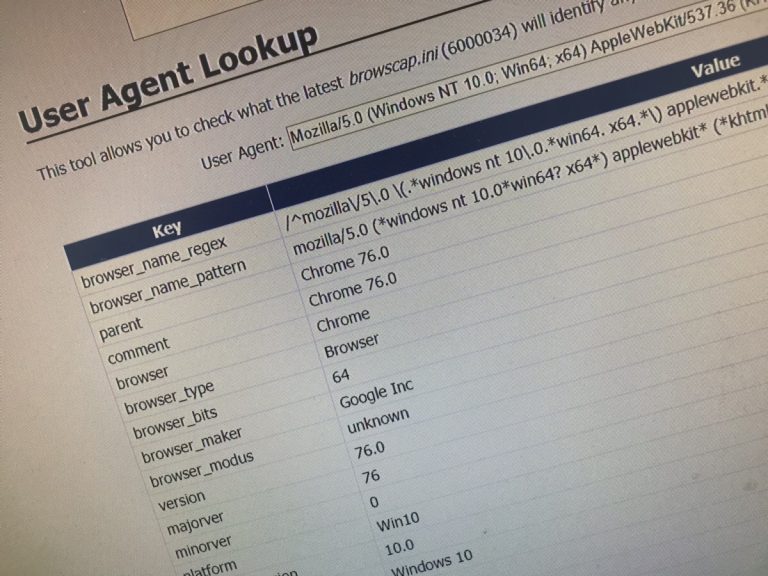 ブラウザのユーザーエージェント(UserAgent　UA）が重要な訳