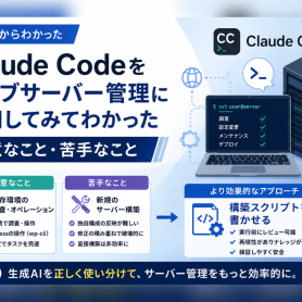 Claude Code をウェブサーバー管理に活用してみてわかった – 得意なこと・苦手なこと