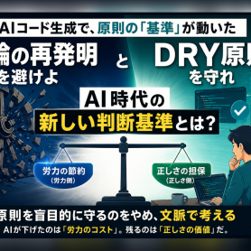 AIコード生成時代に「車輪の再発明」と「DRY原則」を考え直す